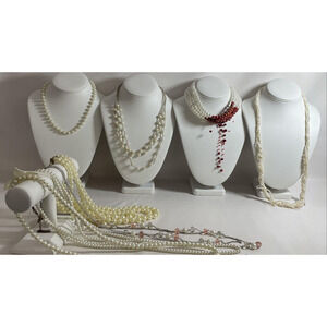 Elegant Imitation Pearls Jewelry Lot